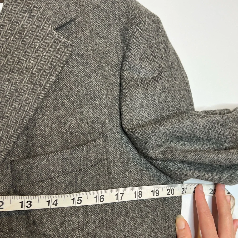 J.Crew Wool Blazer Men’s 39R Tweed / Herringbone Sports Coat Jacket In Brown - Picture 7 of 13